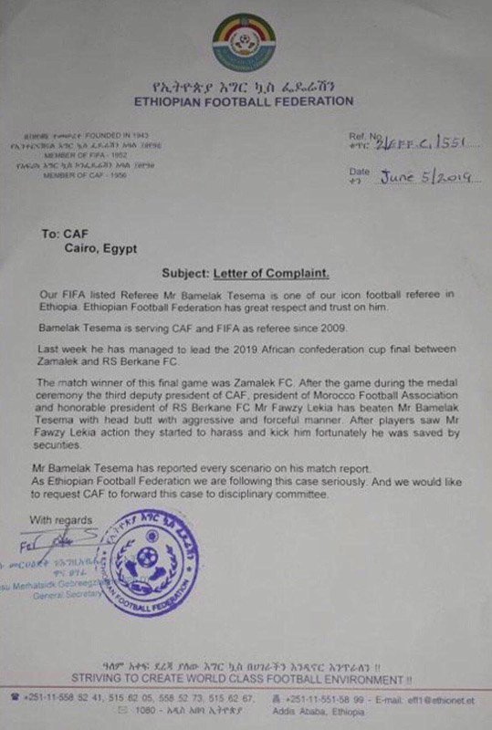 RSB-Zamalek: Fouzi Lekjaâ suspendu par la CAF ? (médias)