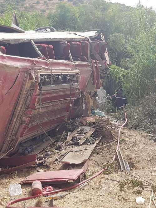 Tragique accident d'autocar à Taounate