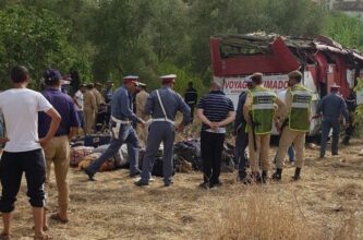 Tragique accident d'autocar à Taounate