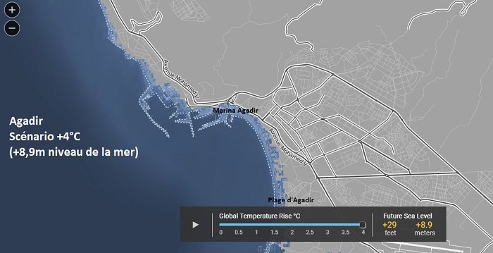 Réchauffement climatique: les villes marocaines qui risquent de disparaître d'ici 2100