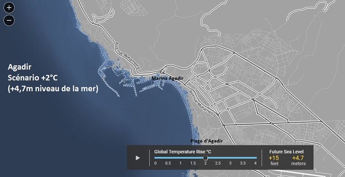 Réchauffement climatique: les villes marocaines qui risquent de disparaître d'ici 2100