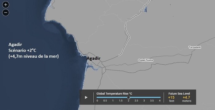 Réchauffement climatique: les villes marocaines qui risquent de disparaître d'ici 2100