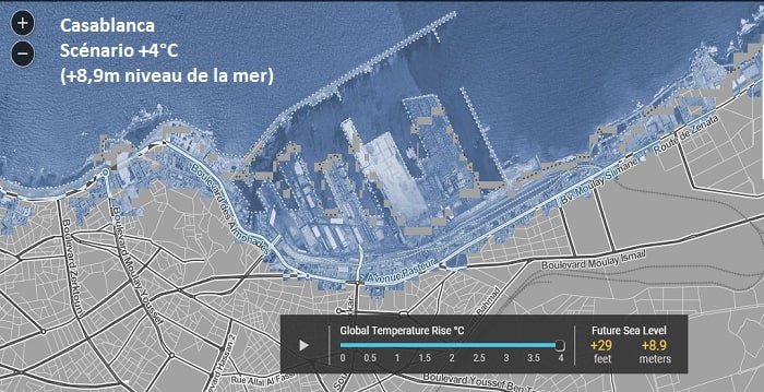 Réchauffement climatique: les villes marocaines qui risquent de disparaître d'ici 2100