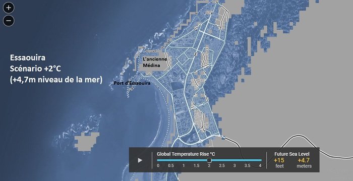 Réchauffement climatique: les villes marocaines qui risquent de disparaître d'ici 2100