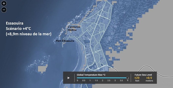 Réchauffement climatique: les villes marocaines qui risquent de disparaître d'ici 2100