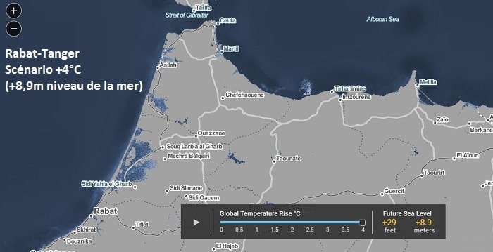 Réchauffement climatique: les villes marocaines qui risquent de disparaître d'ici 2100