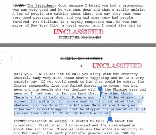 Un échange &ldquo;accablant&rdquo; de Trump avec la président ukrainien
