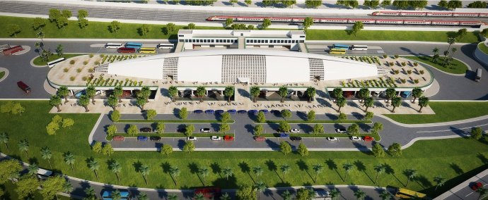 Nouvelle photo de l'avancement de la gare routière de Rabat