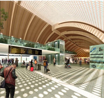 Nouvelle photo de l'avancement de la gare routière de Rabat