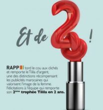 L’agence RAPP Maroc remporte son deuxième trophée Tilila en deux ans