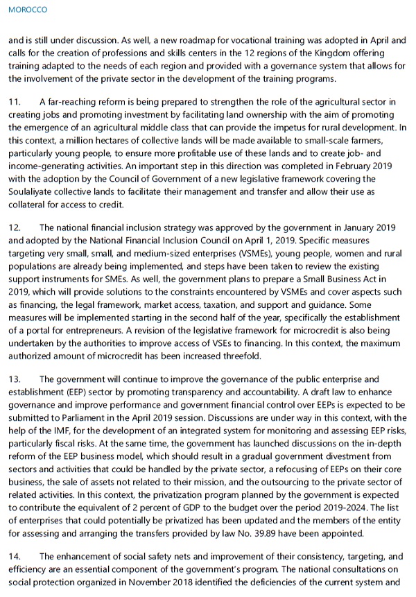 Document. Les engagements de Benchaaboun et de Jouahri vis-à-vis du FMI