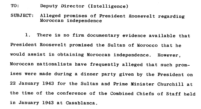 Roosevelt a-t-il promis à Mohammed V l’indépendance du Maroc ?