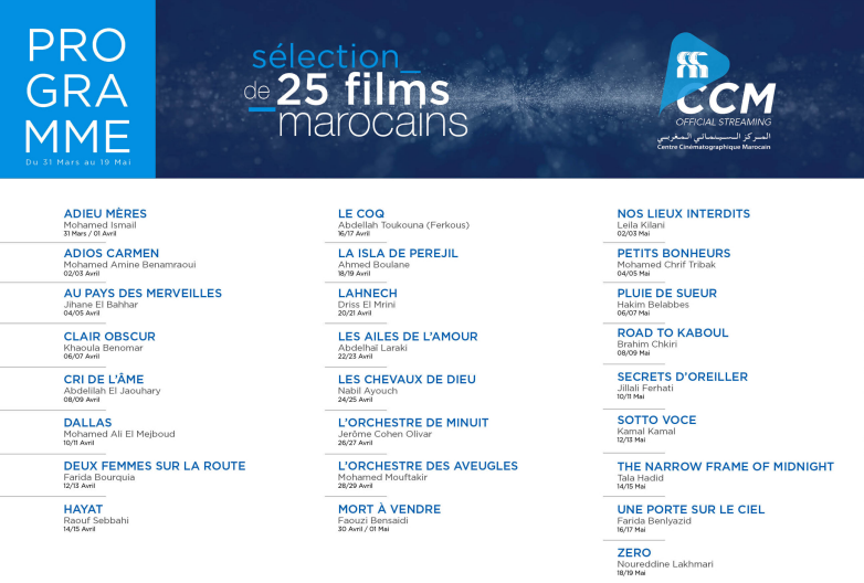 Covid-19: Liste des films marocains qui seront diffusés en ligne par le CCM