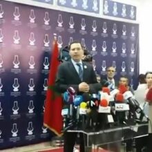 Déclaration de Mustapha El Khalfi avant l'arrivée du chef du gouvernement