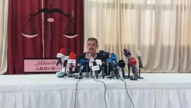 Conférence de presse de Hamid Chabat, SG du parti de l'Istiqlal