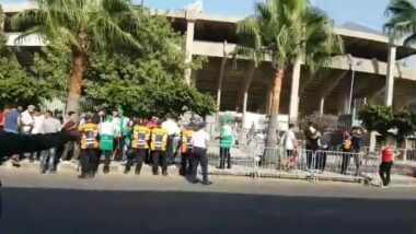 Live: Match Maroc vs Gabon Ambiance à l'extérieur du stade Mohammed V à Casablanca