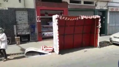 Les autorités locales procèdent à la libération de l'espace public. Images prises aux abords du Bd Ghandi