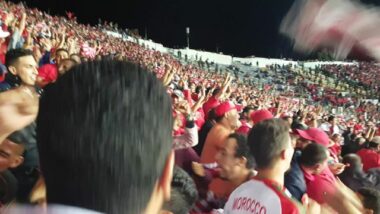 Joie des wydadis après le premier but de Walid Elkarti