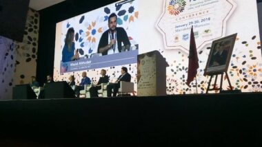 Séance plénière de la conférence FMI de haut niveau ''Opportunity for All'', avec la participation du chef de gouvernement Saadeddine El Othmani, et Christine Lagarde, directrice du FMI