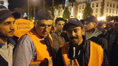 Live : Sit in des salariés de Centrale Danone devant le parlement sous la coordination de la CDT