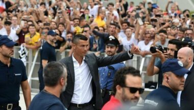 Football. La Juventus et Turin accueillent Cristiano Ronaldo (Images)