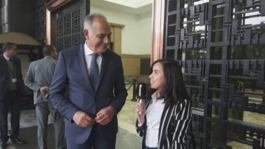 En direct. Déclaration de Salaheddine Mezouar à l'issue de la réunion #CGEM - #BAM - #GPBM sur le ralentissement du crédit aux entreprises