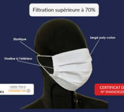 Une usine se reconvertit dans la fabrication de masques en tissu réutilisables