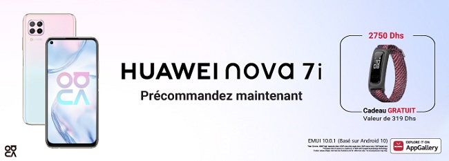 Huawei nova 7i: le nouveau-né du géant chinois disponible à partir de 2.750 DH en précommande à partir du 11 mai