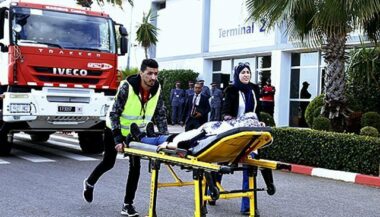 Exercice de sécurité de l’aviation à l'aéroport Rabat-Salé