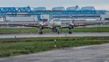 La Marine royale reçoit son premier avion de patrouille maritime &ldquo;King Air 350ER CN-TMR&rdquo;
