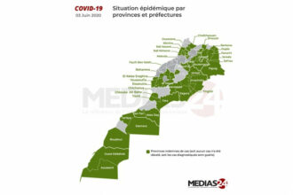 40 provinces sans Covid, Sefrou passe au vert (3 juin à 18H)