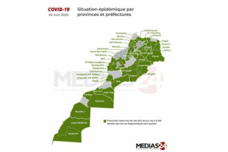 44 provinces sur 75 sans Covid (5 juin à 18H)