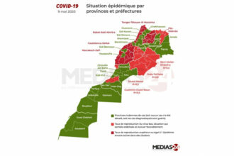 Covid-19. La situation au 9 mai: 27 provinces indemnes (cartes détaillées)