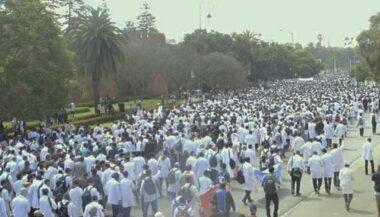 Les enseignants contractuels défilent à Rabat