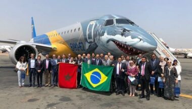 Aviation: L'Embraer 190-E2 en visite au Maroc