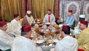 Iftar royal en l'honneur du président gabonais et du président de la commission de l’UA