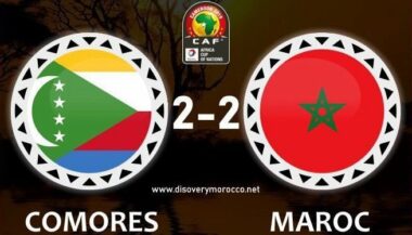 Le Maroc fait match nul contre les Comores (2-2)
