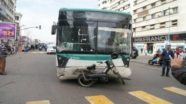 Casablanca. Spectaculaire accident entre deux bus et quatre voitures