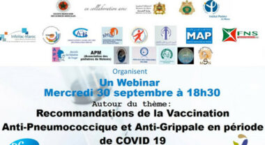 Webinaire: La vaccination anti-pneumococcique et anti-grippale en période de Covid