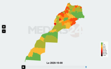 Carte interactive: suivez la situation épidémique dans les provinces