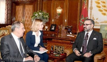 Le Roi Mohammed VI a reçu le chef de la diplomatie russe Serguei Lavrov