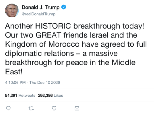 Des captures de tweets de Trump sur le Sahara proposées à près de 90.000 dollars