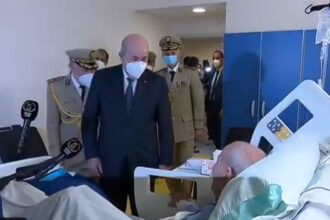 Abdelmajid Tebboun en visite à Brahim Ghali après son retour en Algérie