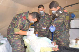 African Lion 2021: un hôpital de campagne à Tafraout