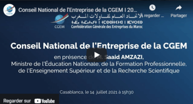 Réunion du Conseil National de l'Entreprise de la CGEM