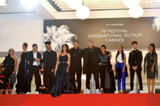 Festival de Cannes: montée des marches de l'équipe du film &ldquo;Haut et Fort&rdquo; de Nabil Ayouch
