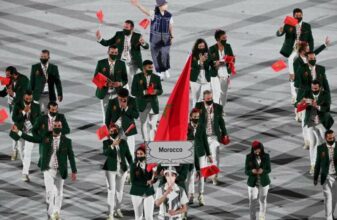 En images, la délégation marocaine à l'ouverture des Jeux olympiques de Tokyo