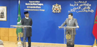 Point de presse de Nasser Bourita et du Commissaire de l'UA aux affaires politiques, Bankole Adeoye.