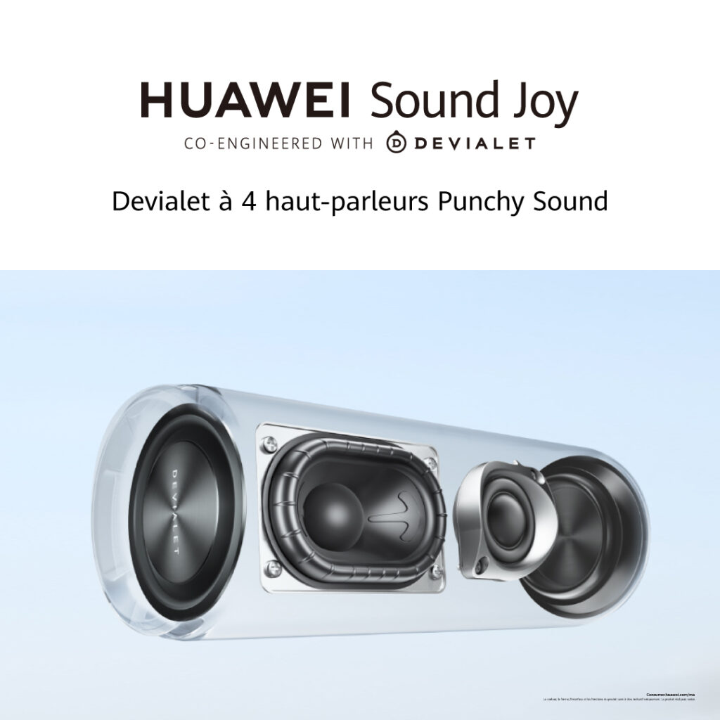 HUAWEI Sound Joy, l’enceinte intelligente qui accompagnera vos périples à travers tout le Maroc !