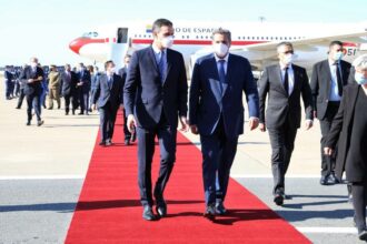 Pedro Sánchez est arrivé à Rabat